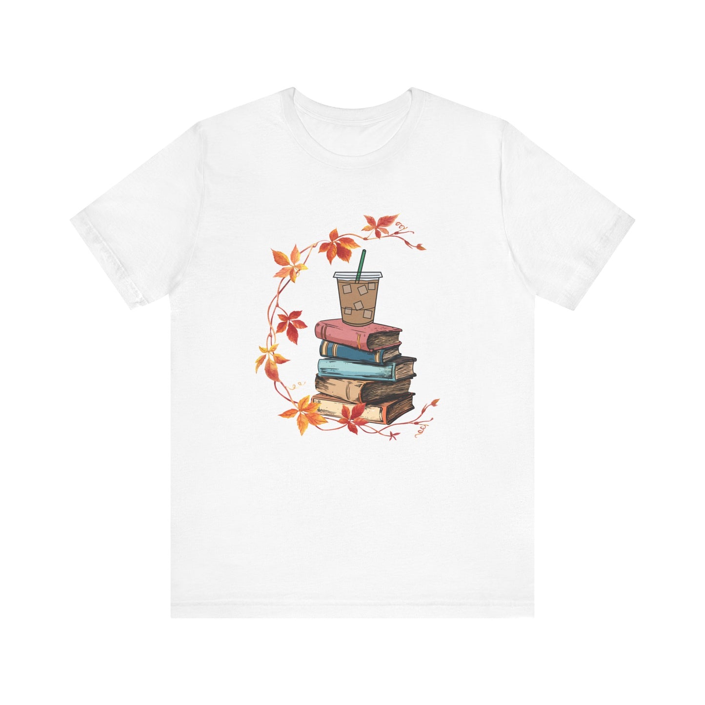 Cozy Autumn Book Lover Tee - Perfect for Fall Reading & Coffee Lovers