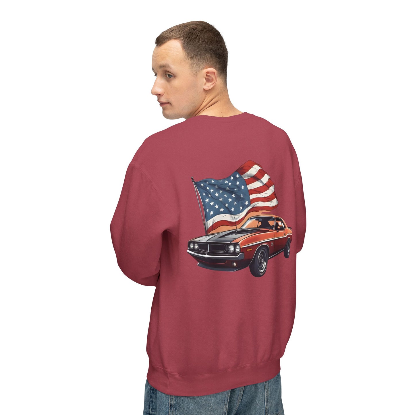 Patriotic Car Sweatshirt | Freedom Apparel