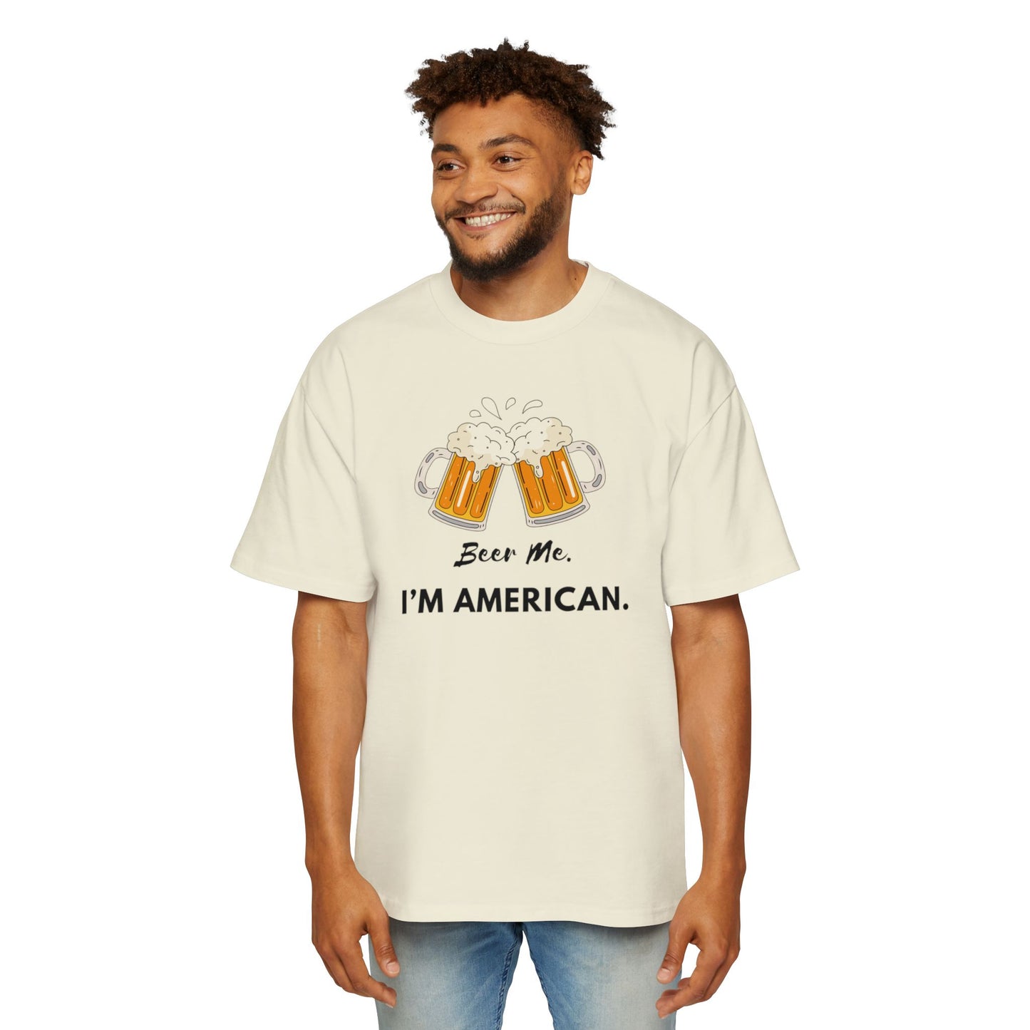 American Beer Lover's Tee | Men's Oversized Shirt