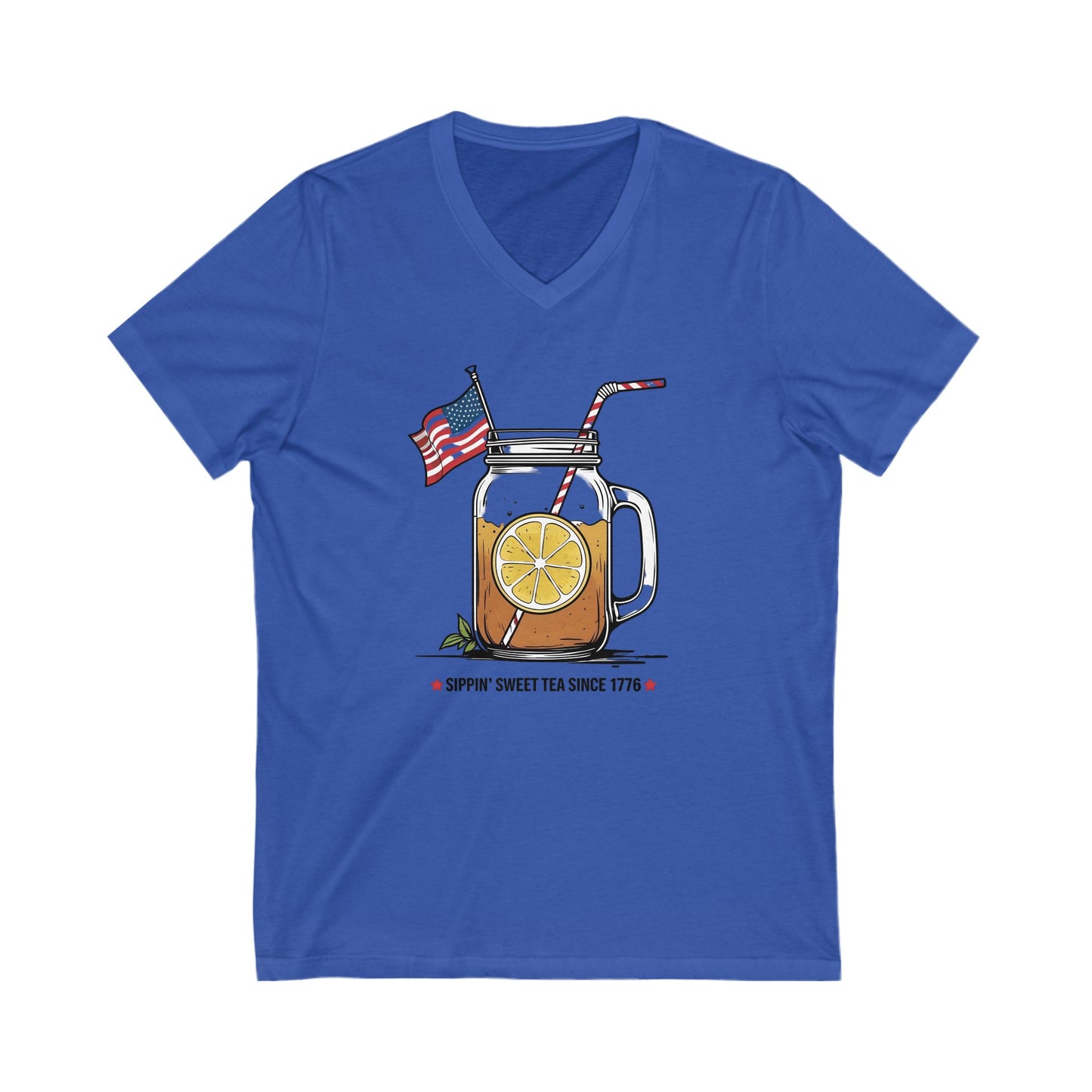 Patriotic Sweet Tea V-Neck Tee | Casual Summer Shirt