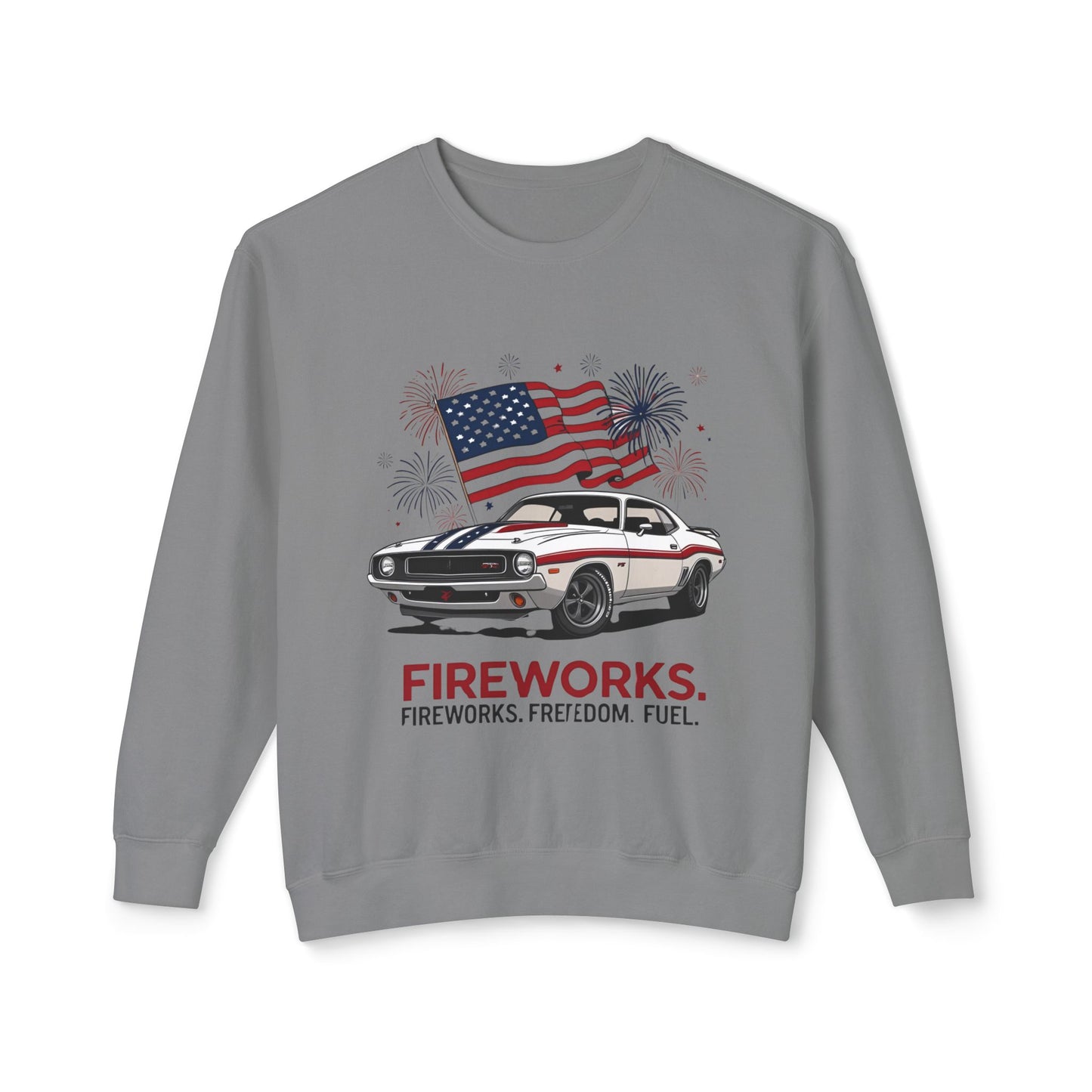 Patriotic Car Sweatshirt | Freedom Apparel