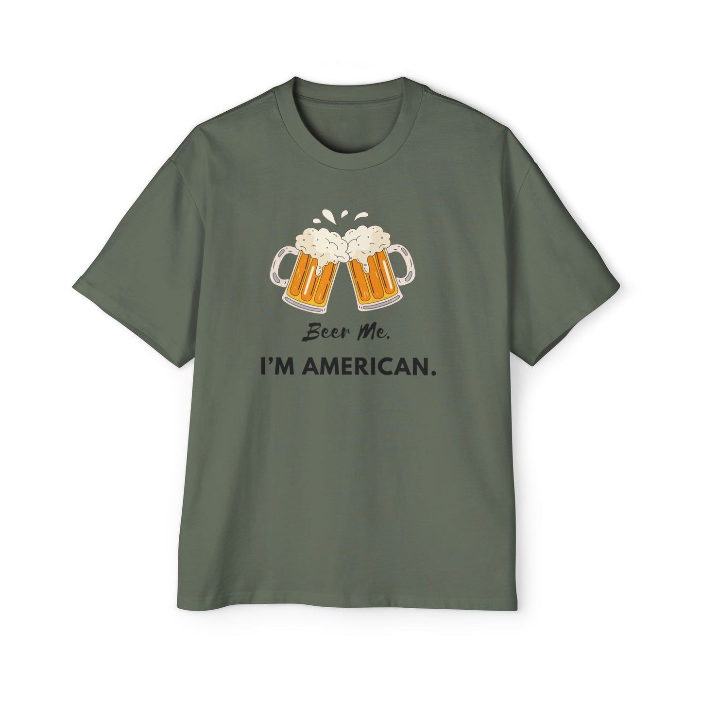 American Beer Lover's Tee | Men's Oversized Shirt