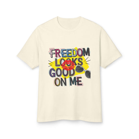 Freedom Looks Good on Me | Unisex Garment-Dyed Heavyweight Tee