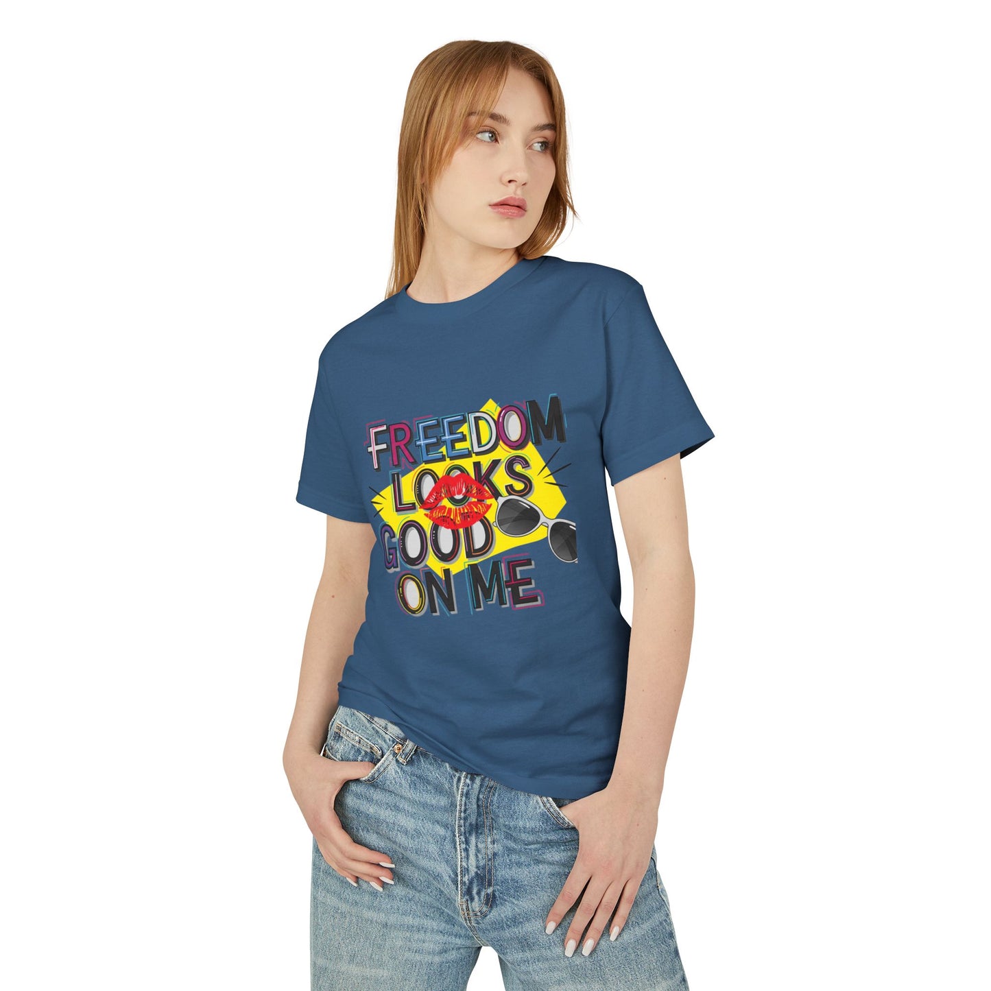 Freedom Looks Good on Me | Unisex Garment-Dyed Heavyweight Tee
