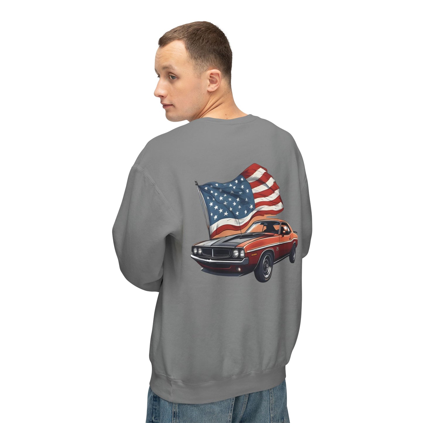 Patriotic Car Sweatshirt | Freedom Apparel