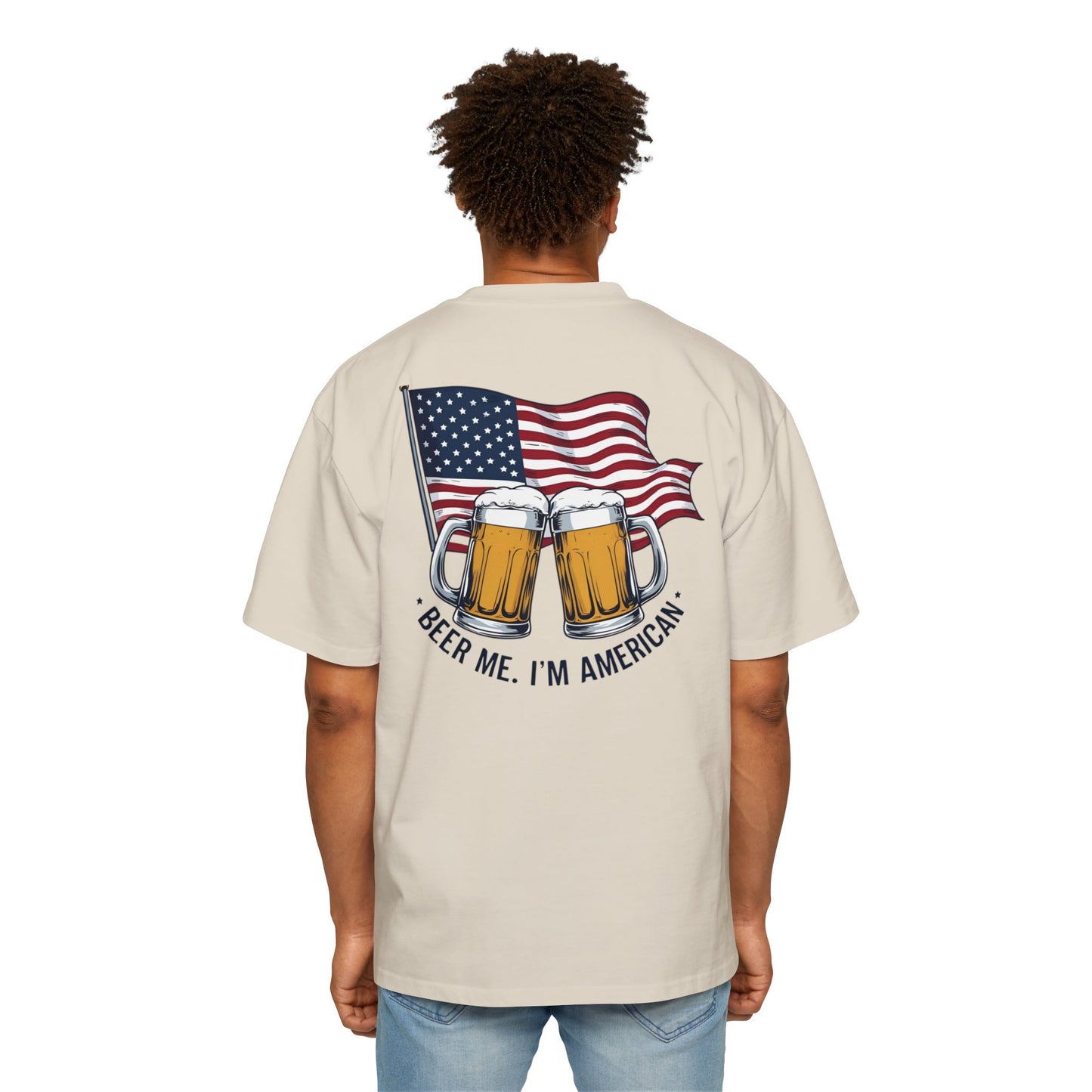 American Beer Lover's Tee | Men's Oversized Shirt