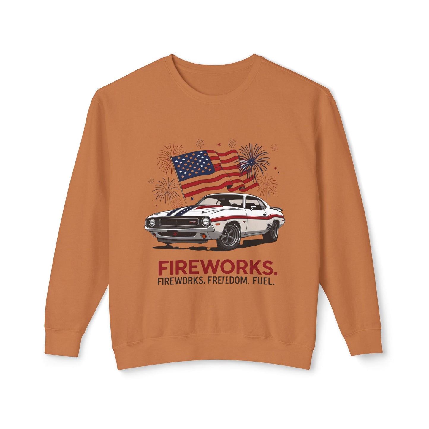 Patriotic Car Sweatshirt | Freedom Apparel