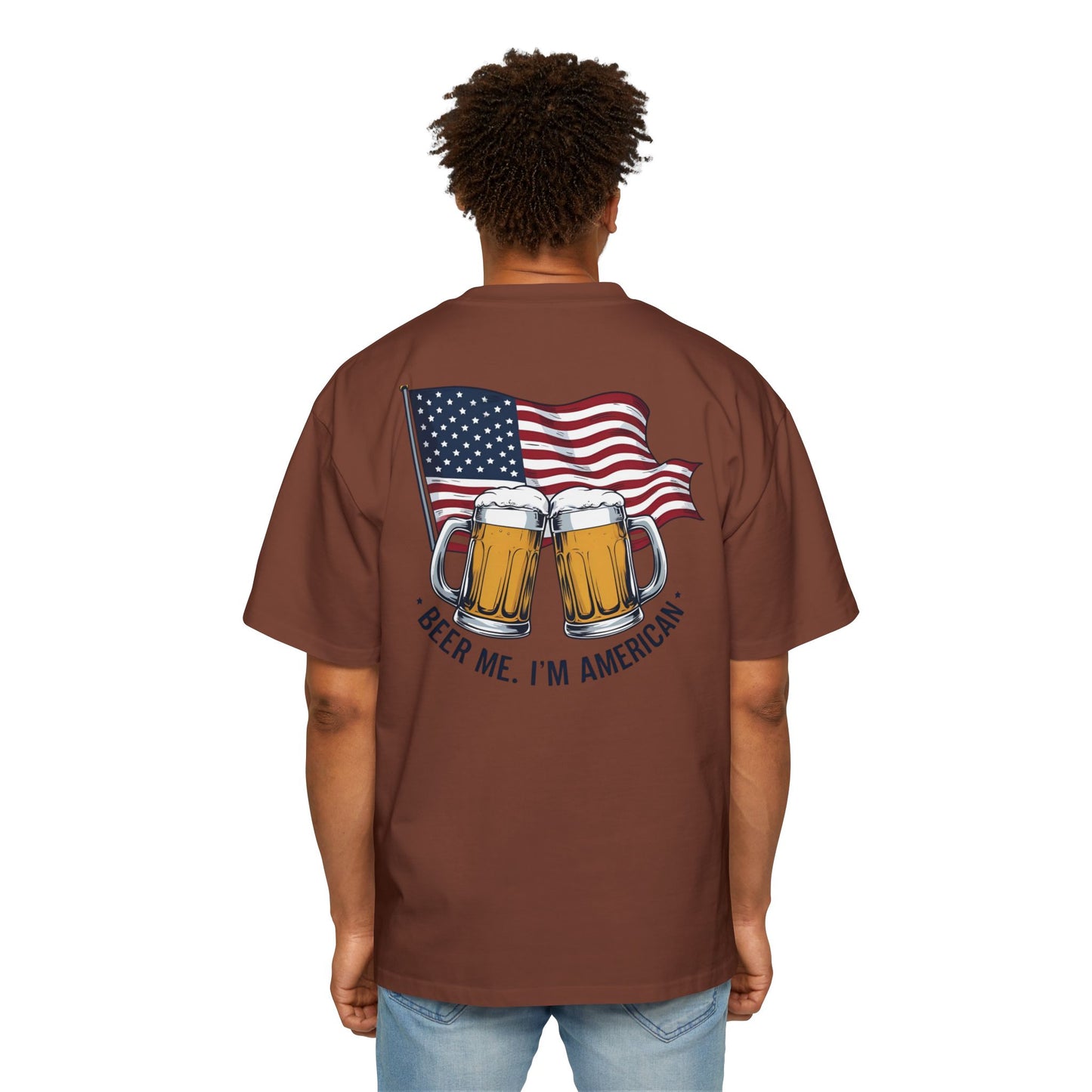 American Beer Lover's Tee | Men's Oversized Shirt