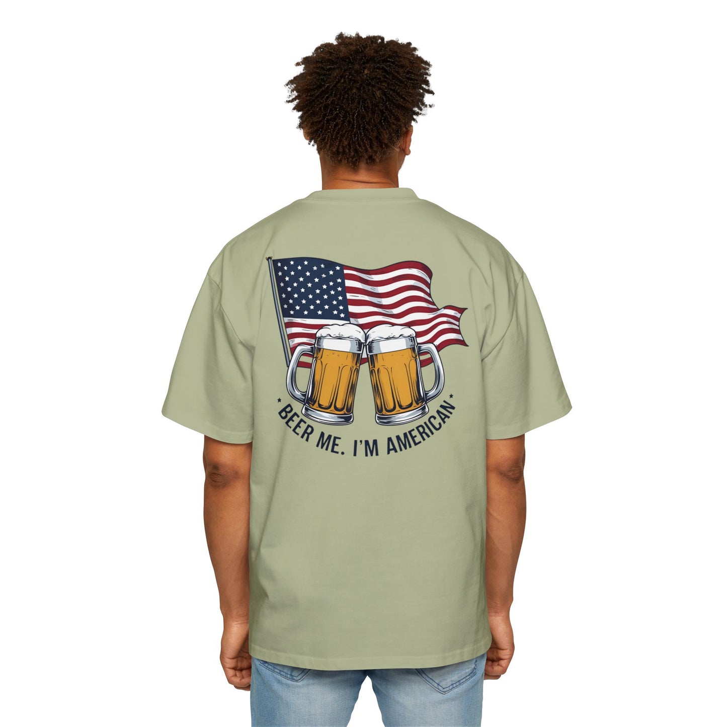 American Beer Lover's Tee | Men's Oversized Shirt