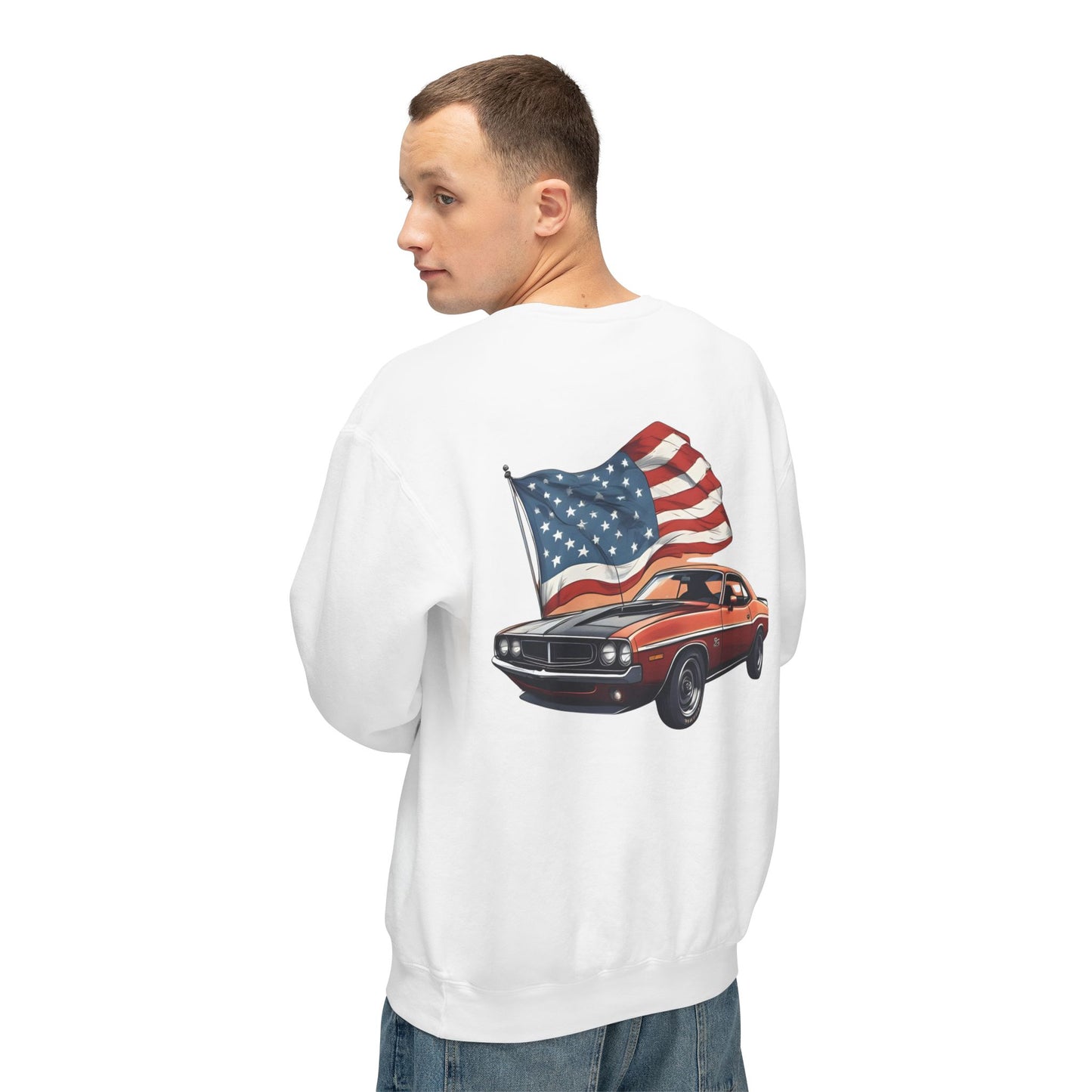 Patriotic Car Sweatshirt | Freedom Apparel