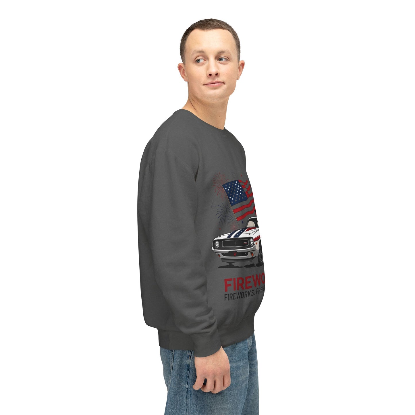 Patriotic Car Sweatshirt | Freedom Apparel
