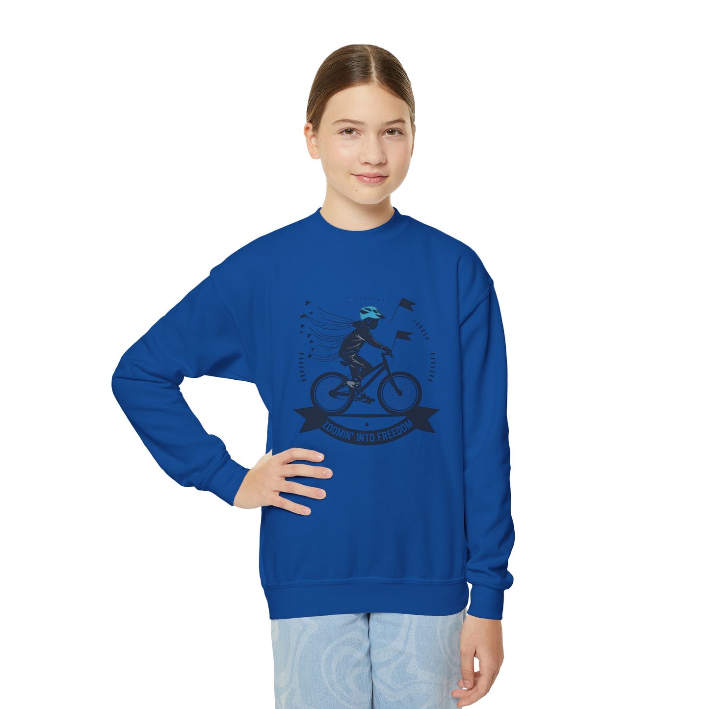 Youth Bicycle Adventure Crewneck Sweatshirt