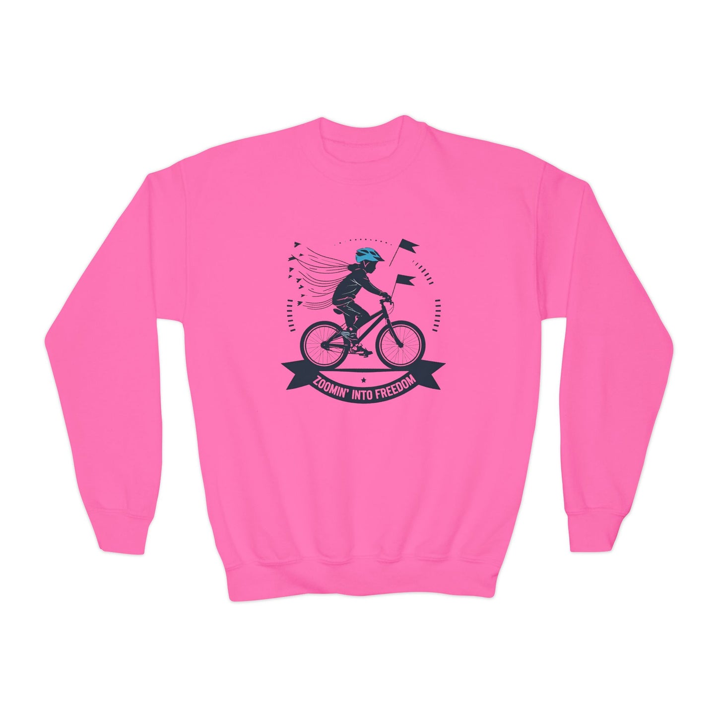 Youth Bicycle Adventure Crewneck Sweatshirt