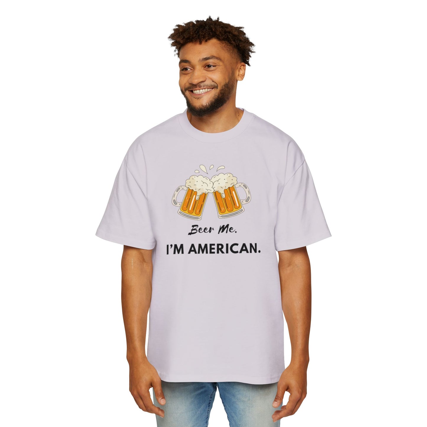 American Beer Lover's Tee | Men's Oversized Shirt