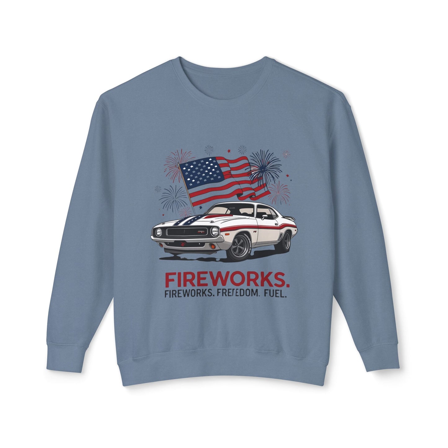 Patriotic Car Sweatshirt | Freedom Apparel