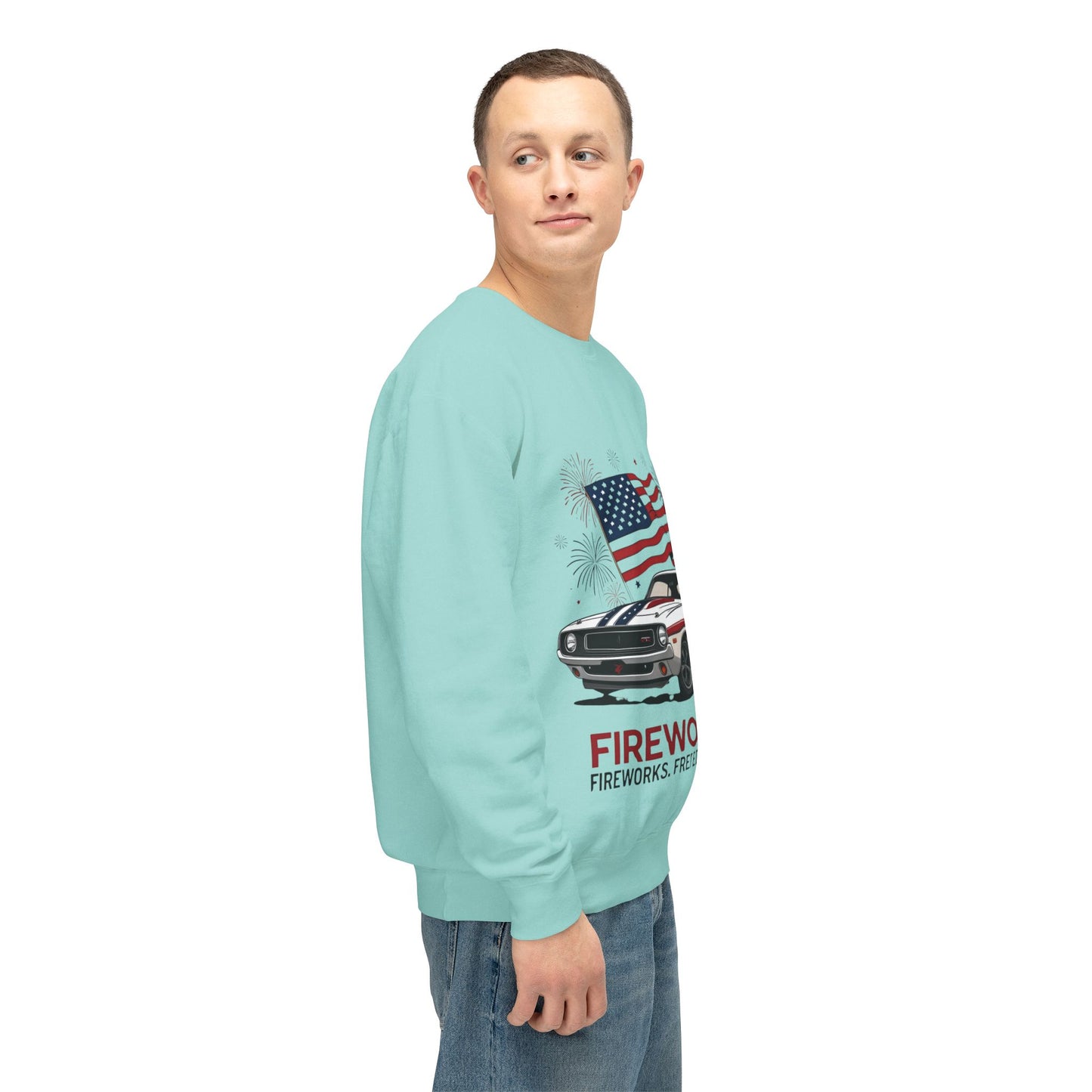 Patriotic Car Sweatshirt | Freedom Apparel