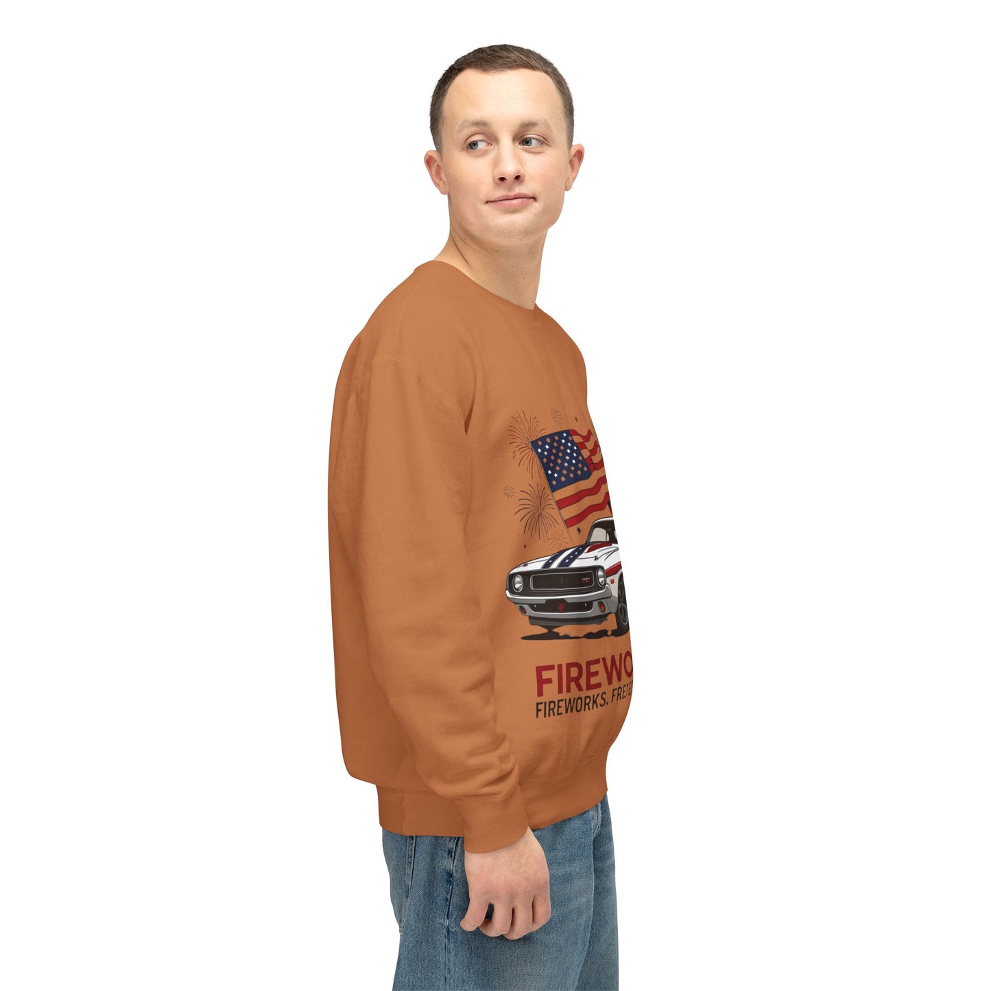 Patriotic Car Sweatshirt | Freedom Apparel
