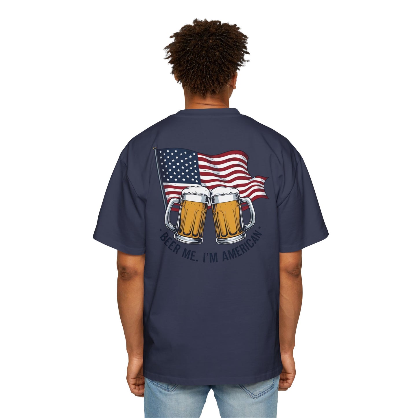 American Beer Lover's Tee | Men's Oversized Shirt