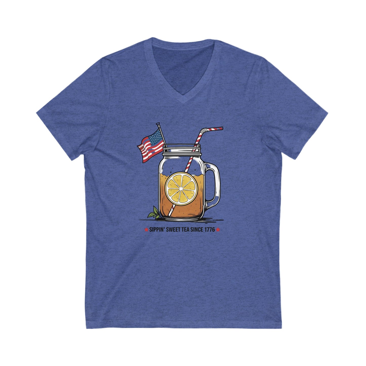 Patriotic Sweet Tea V-Neck Tee | Casual Summer Shirt