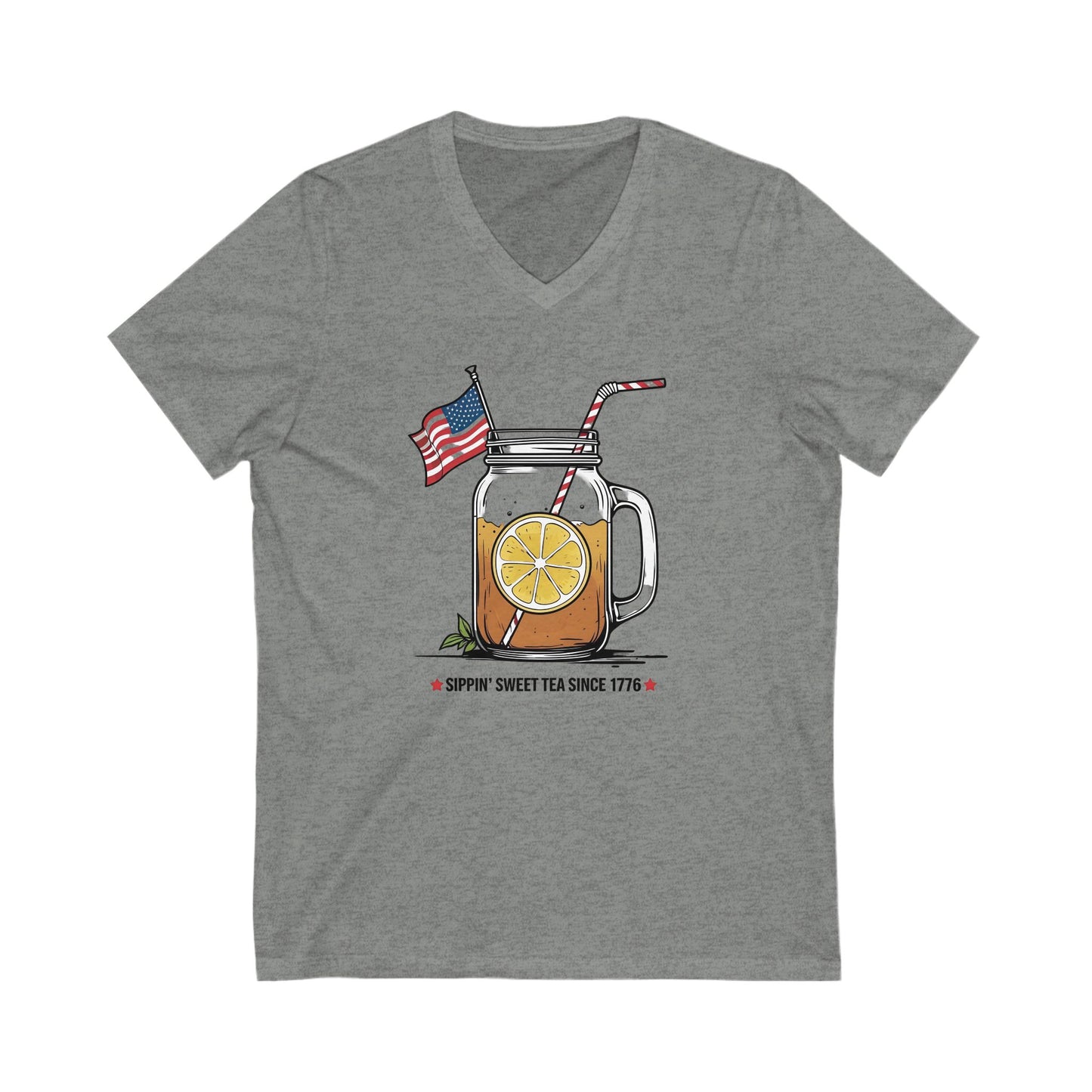 Patriotic Sweet Tea V-Neck Tee | Casual Summer Shirt