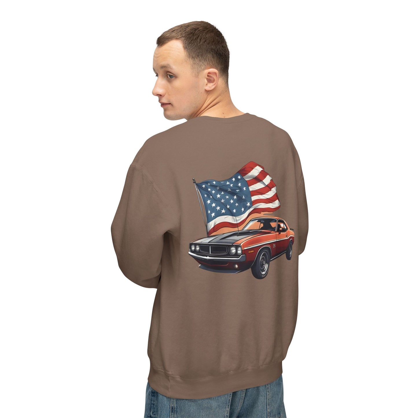 Patriotic Car Sweatshirt | Freedom Apparel