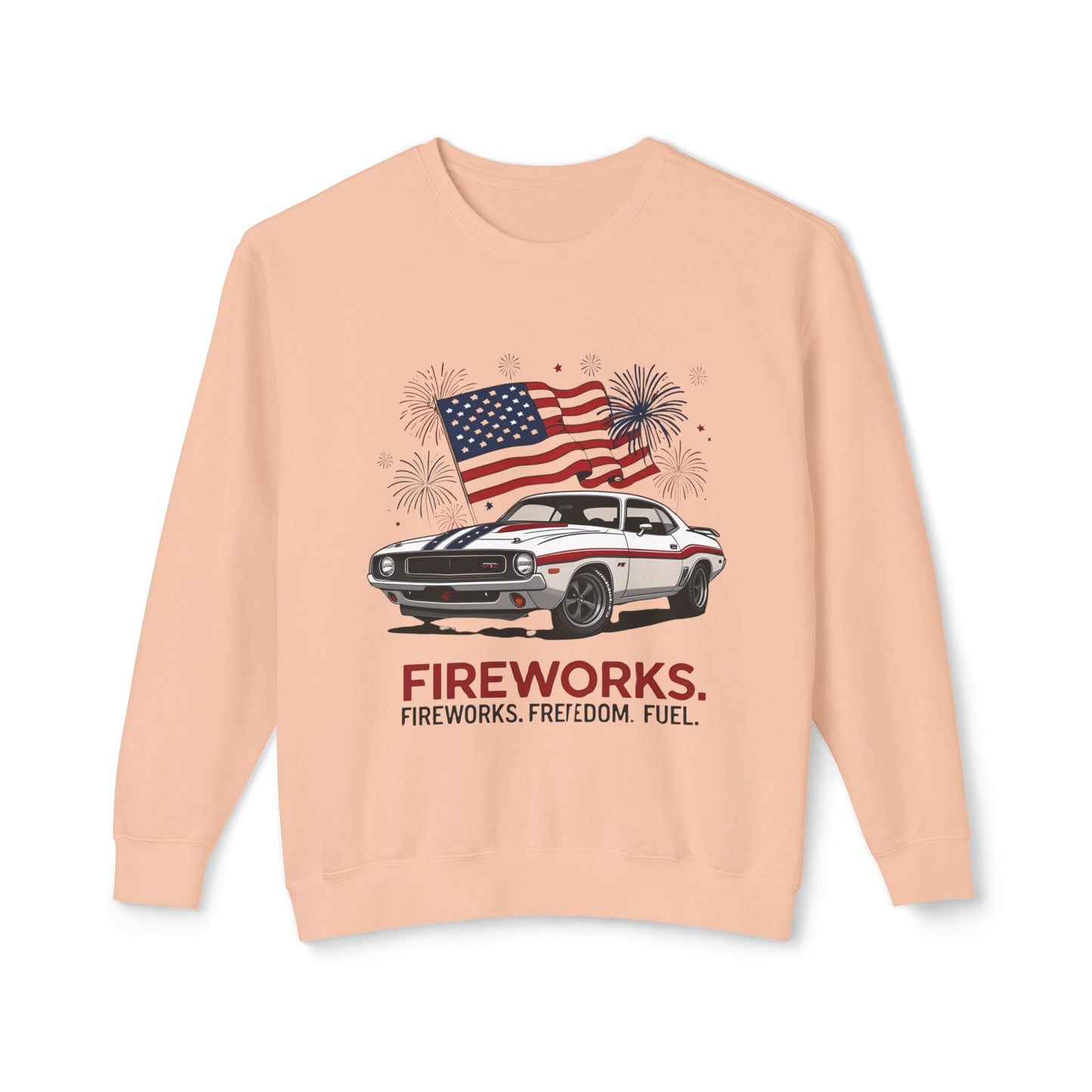 Patriotic Car Sweatshirt | Freedom Apparel