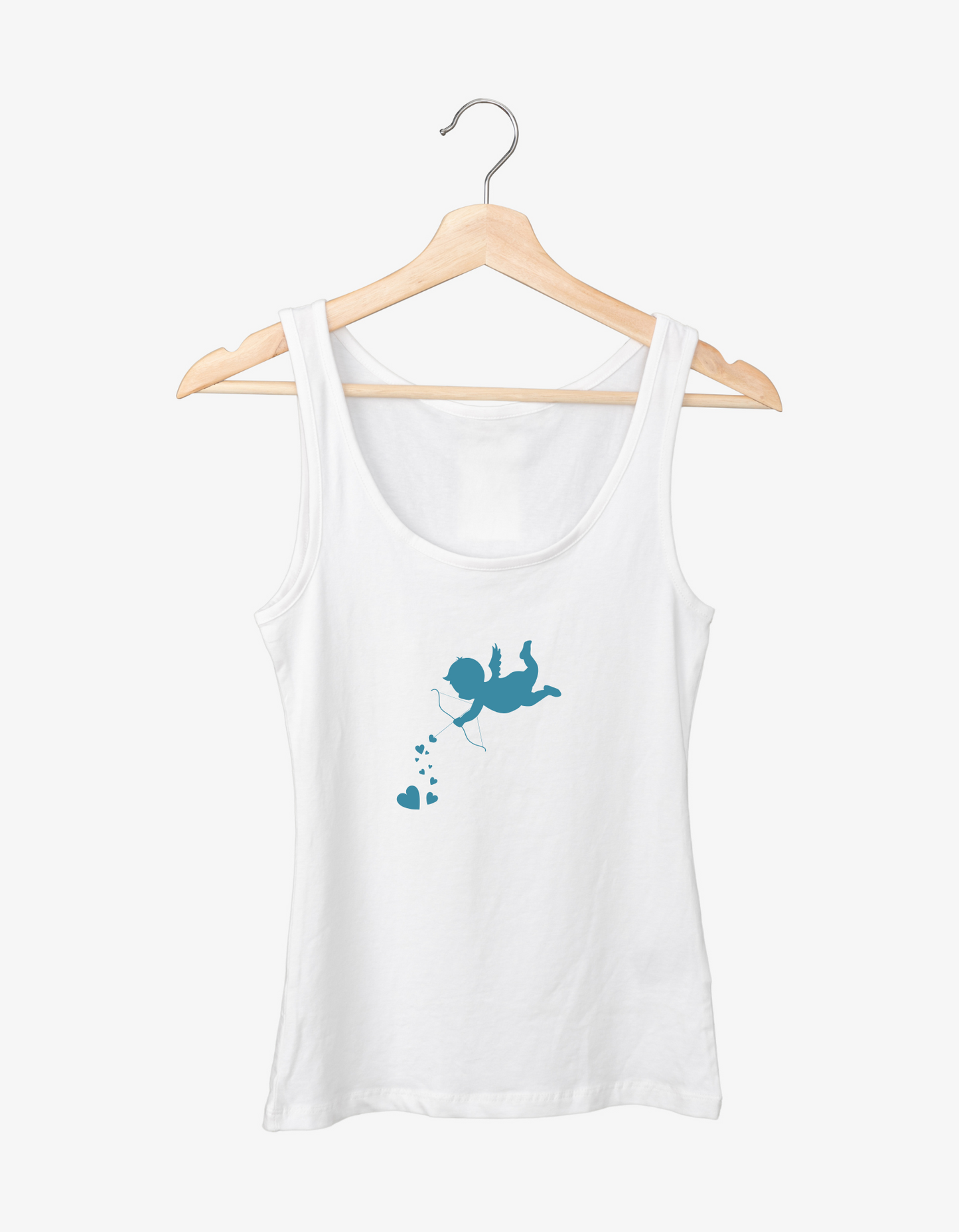 Cupid Love Tank Top - Unisex Garment-Dyed Shirt for Valentine's Day