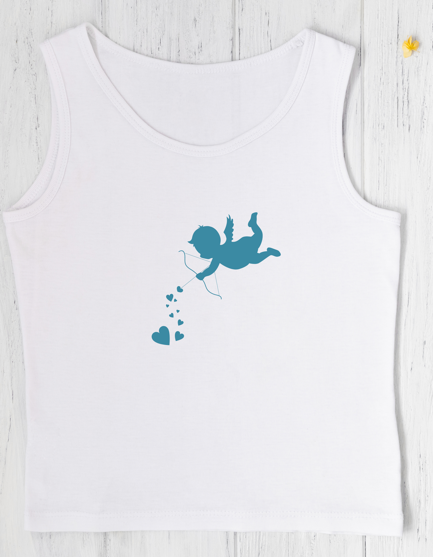 Cupid Love Tank Top - Unisex Garment-Dyed Shirt for Valentine's Day