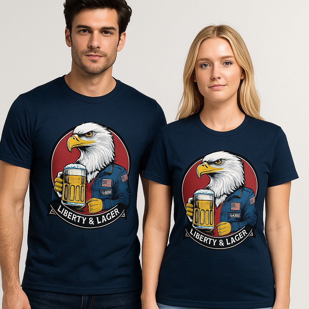 Unisex Eagle Graphic Tee - Liberty & Lager