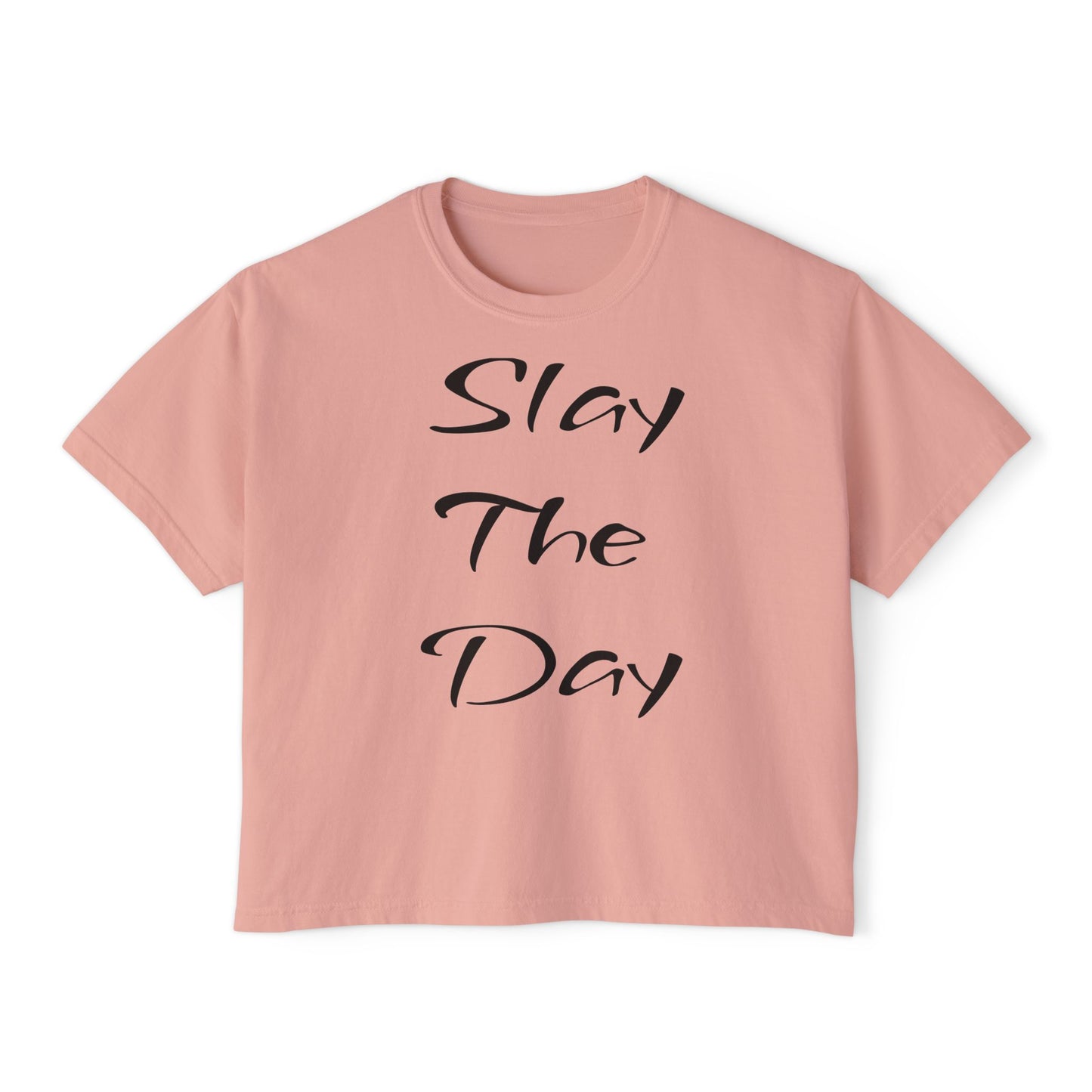 Slay The Day Boxy Tee for Women