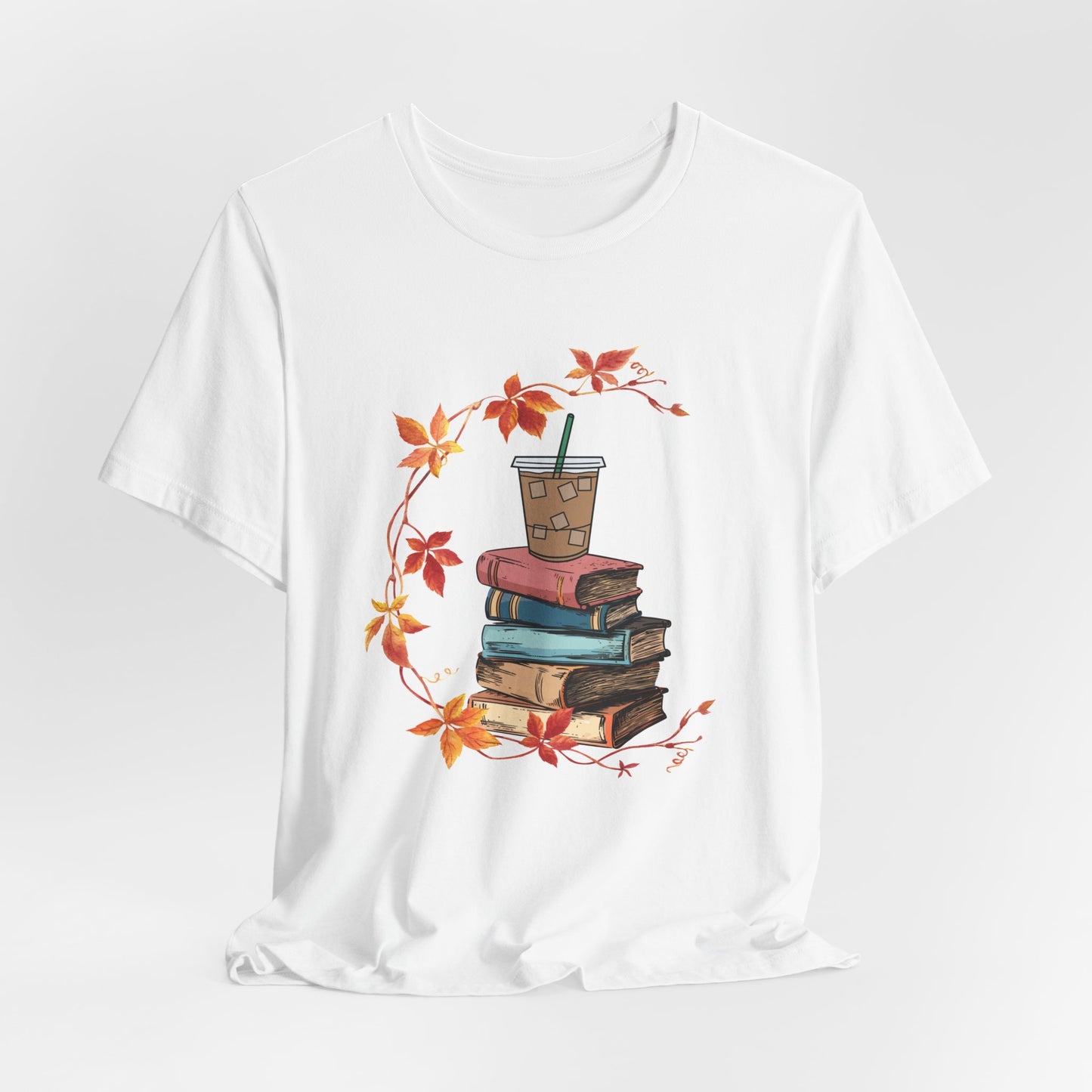 Cozy Autumn Book Lover Tee - Perfect for Fall Reading & Coffee Lovers