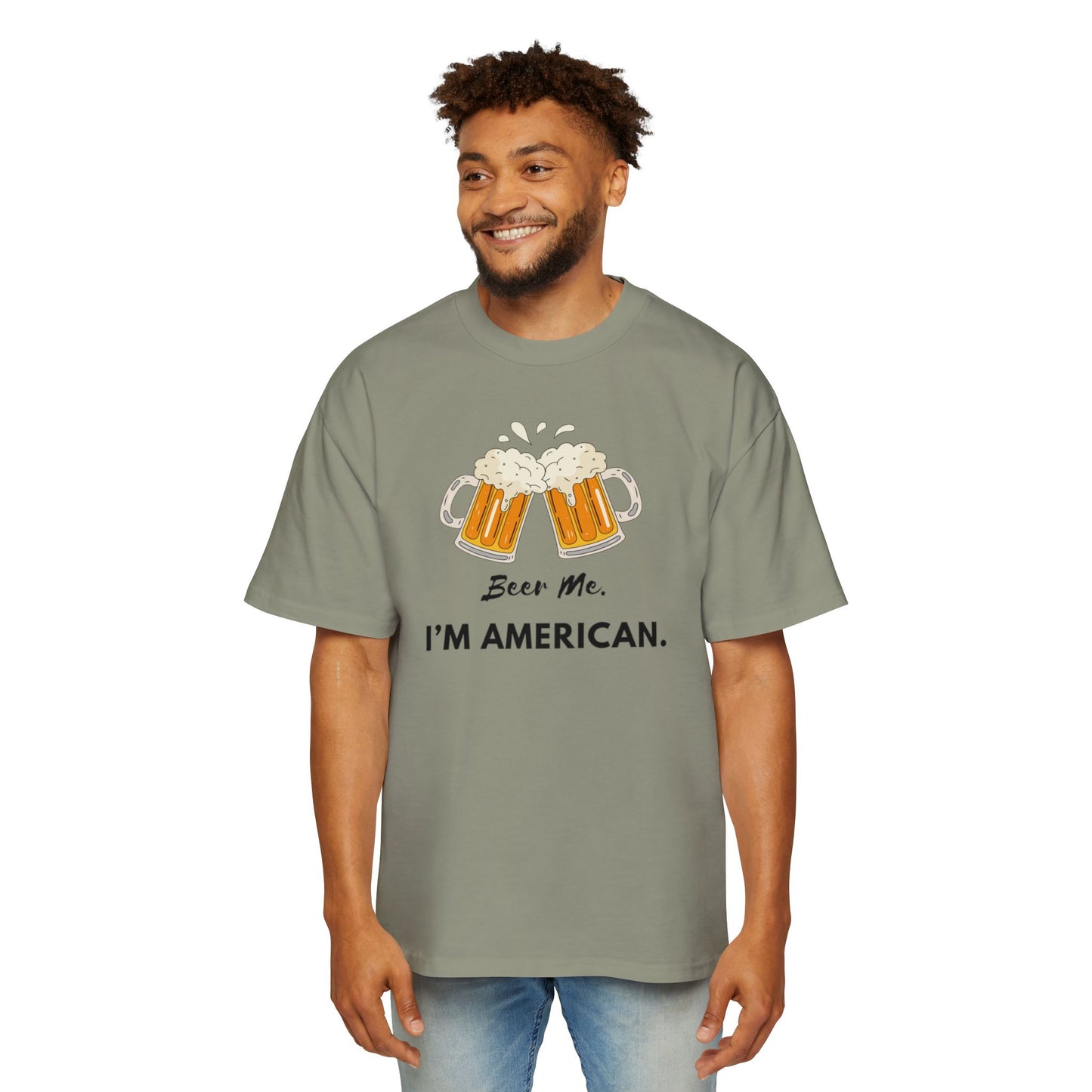 American Beer Lover's Tee | Men's Oversized Shirt