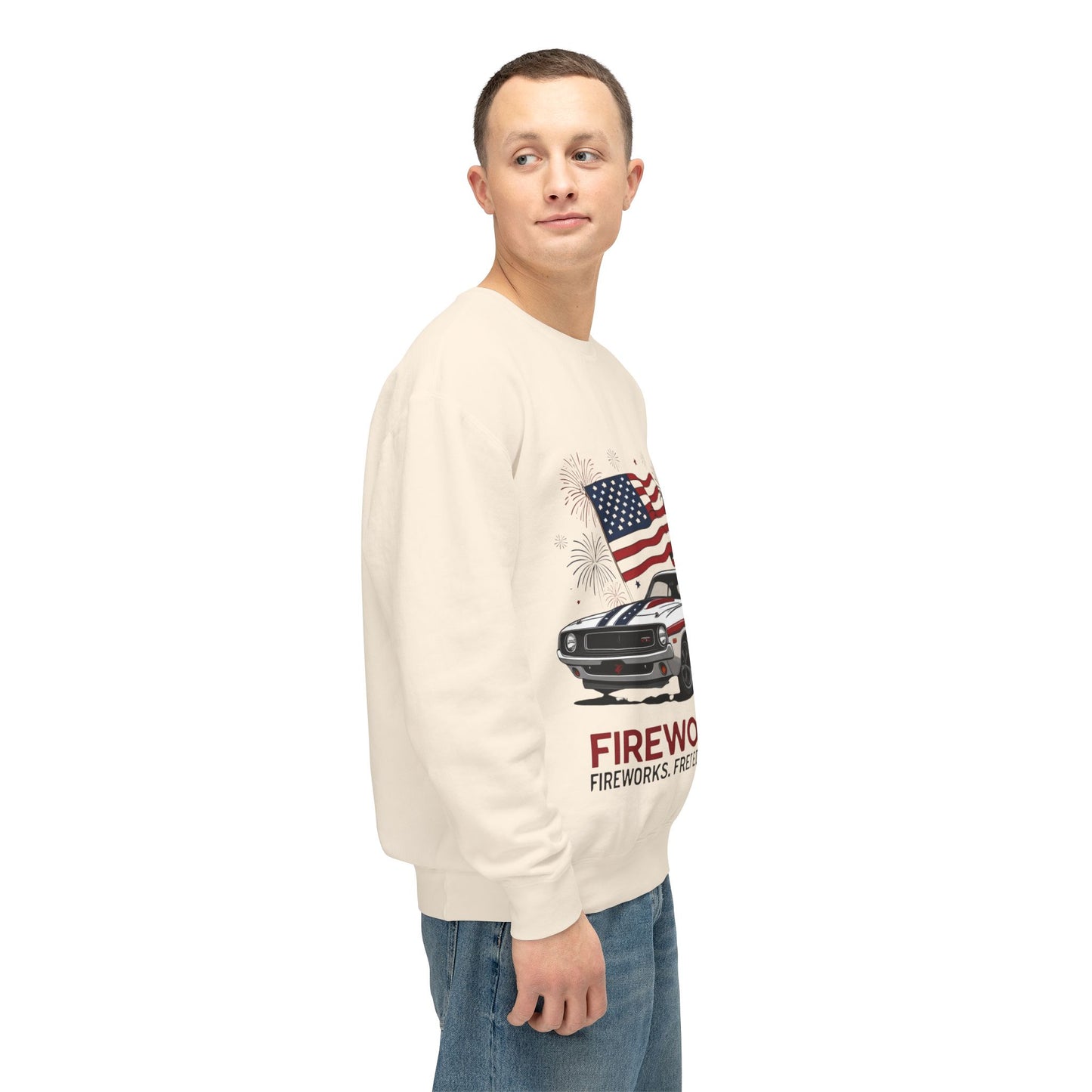Patriotic Car Sweatshirt | Freedom Apparel