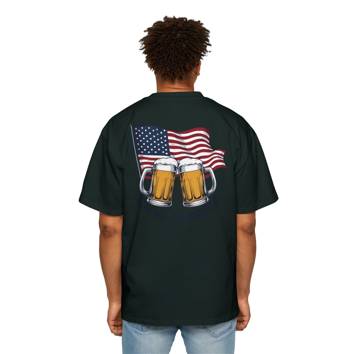 American Beer Lover's Tee | Men's Oversized Shirt