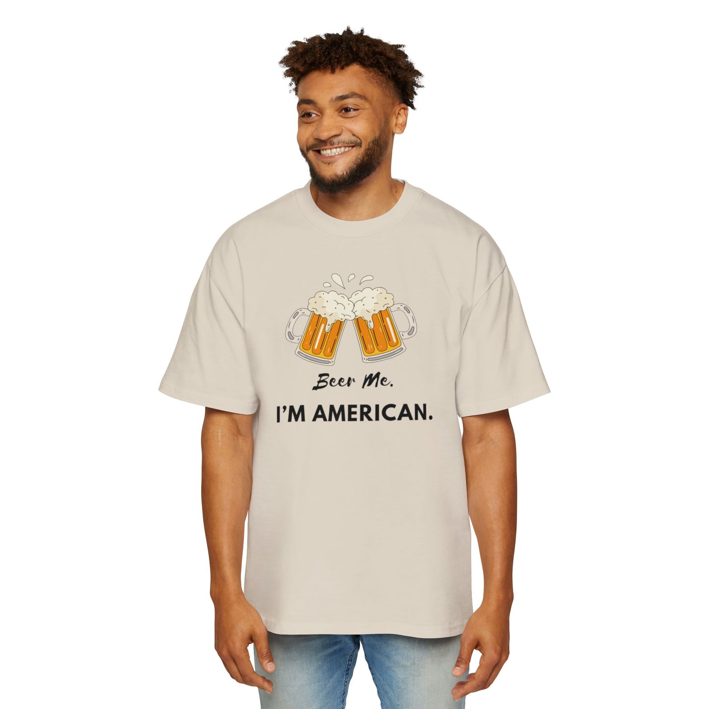 American Beer Lover's Tee | Men's Oversized Shirt