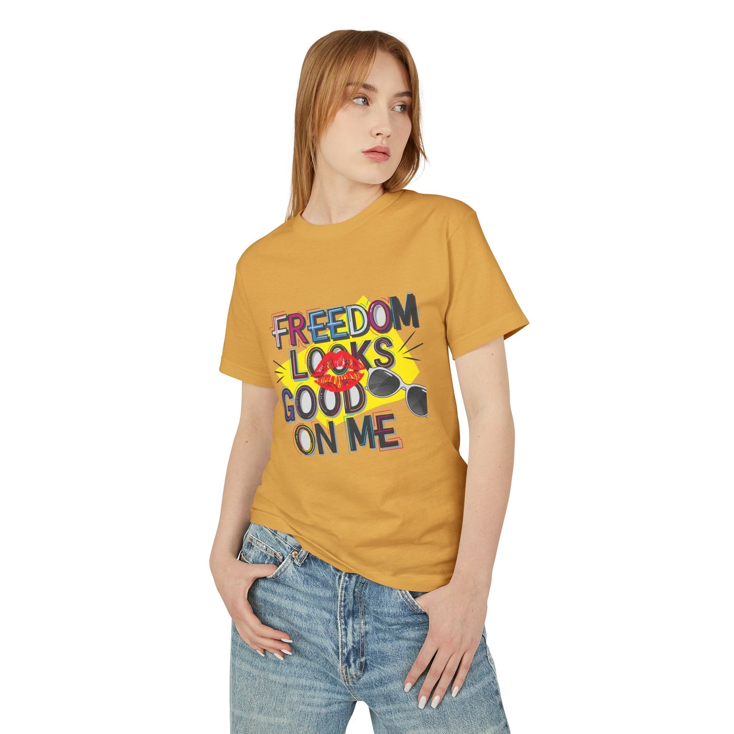 Freedom Looks Good on Me | Unisex Garment-Dyed Heavyweight Tee