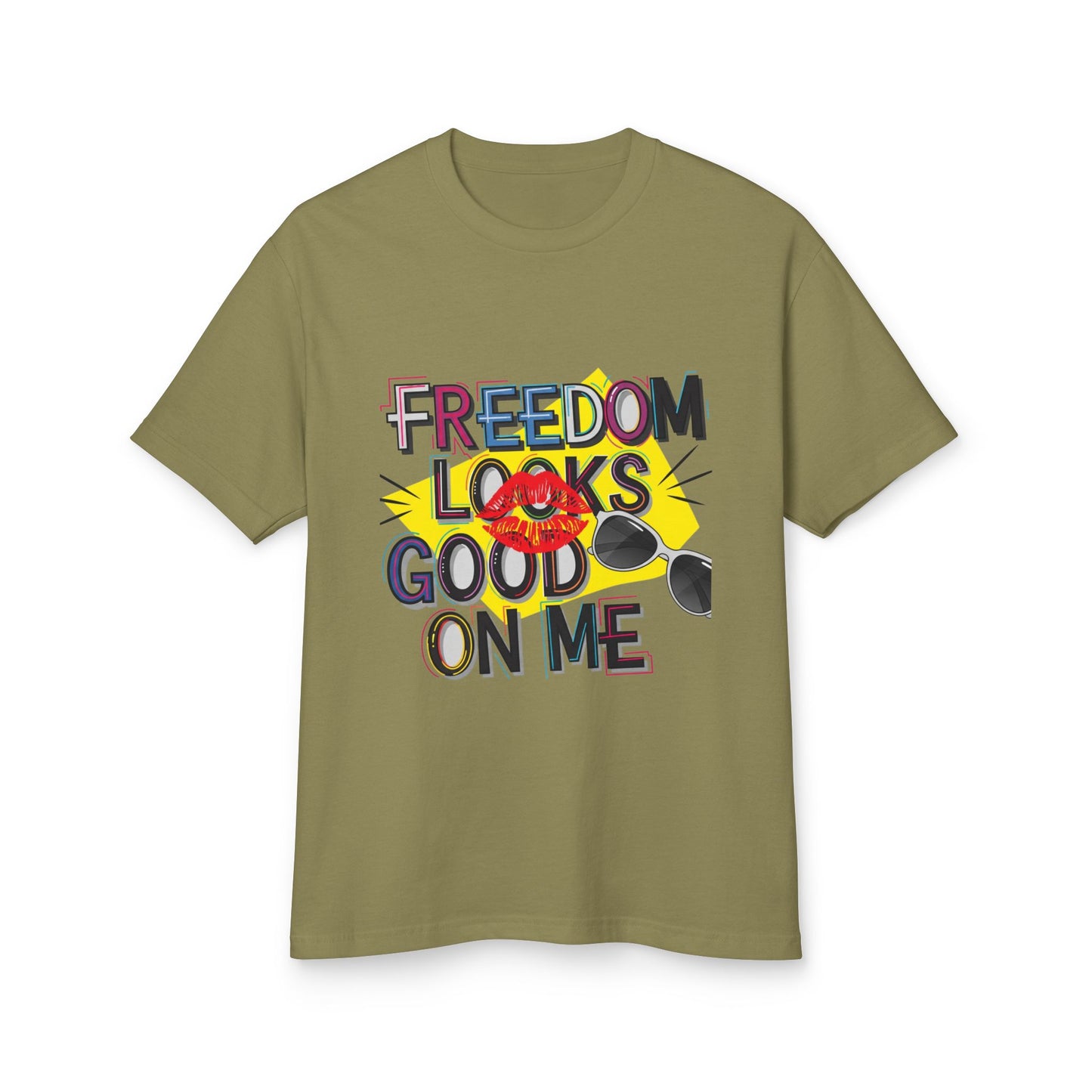 Freedom Looks Good on Me | Unisex Garment-Dyed Heavyweight Tee