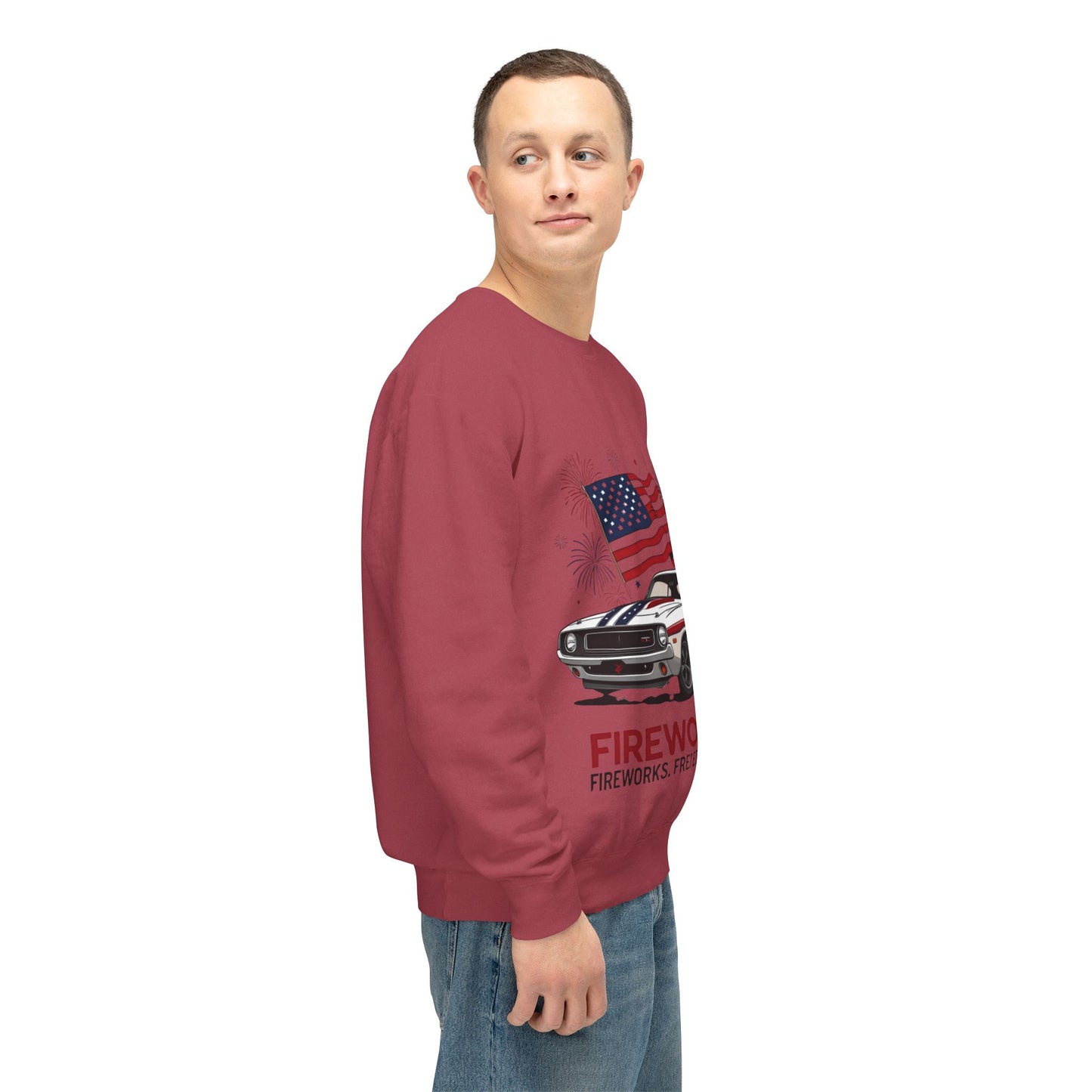 Patriotic Car Sweatshirt | Freedom Apparel