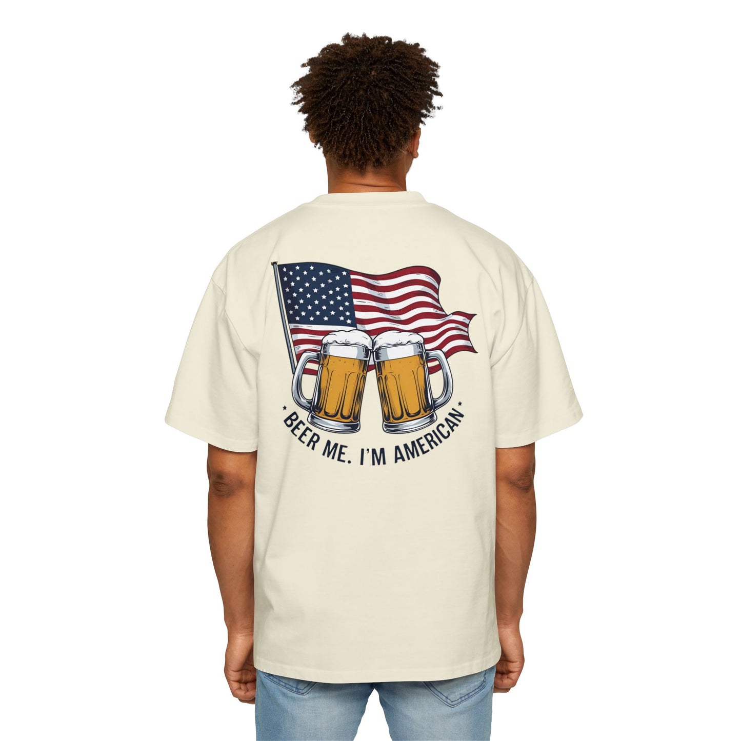 American Beer Lover's Tee | Men's Oversized Shirt