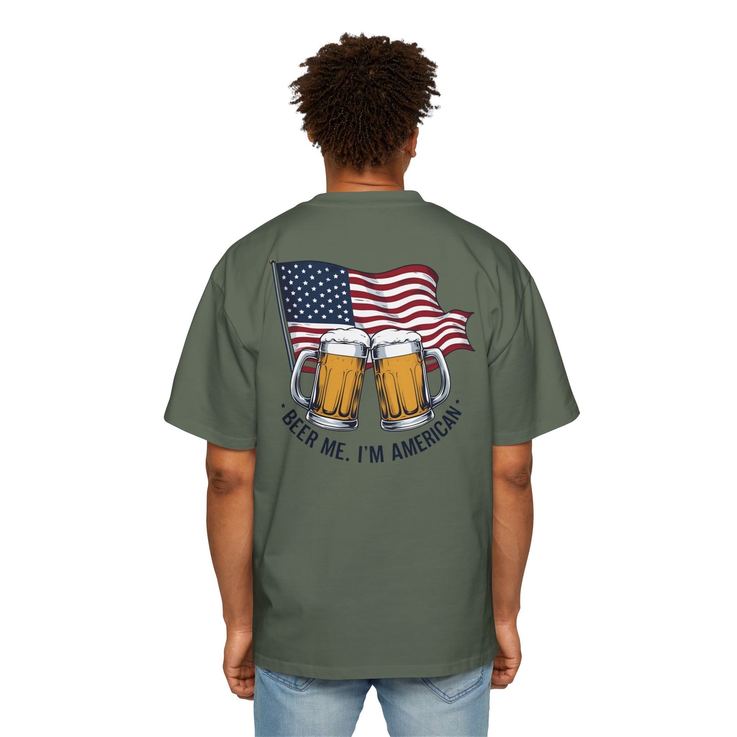 American Beer Lover's Tee | Men's Oversized Shirt