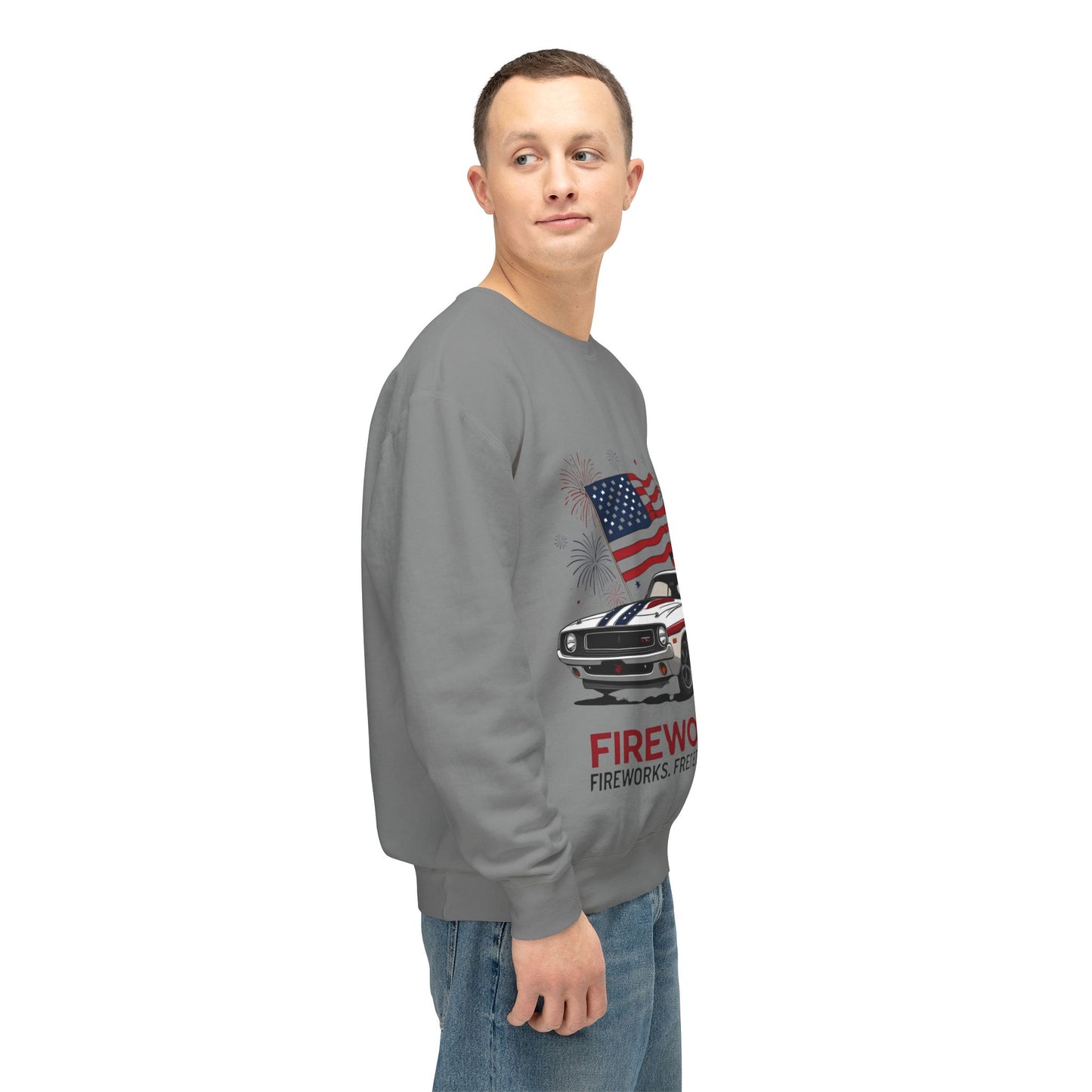 Patriotic Car Sweatshirt | Freedom Apparel