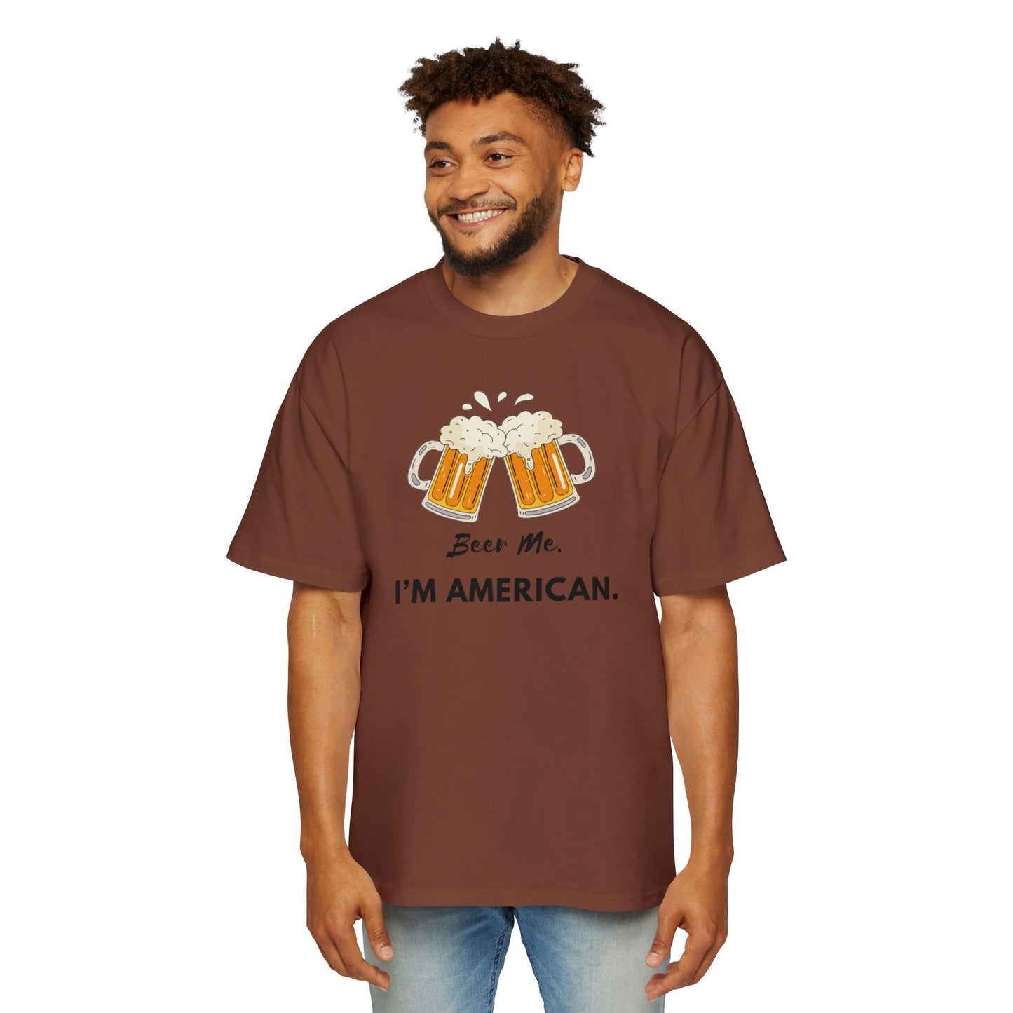 American Beer Lover's Tee | Men's Oversized Shirt