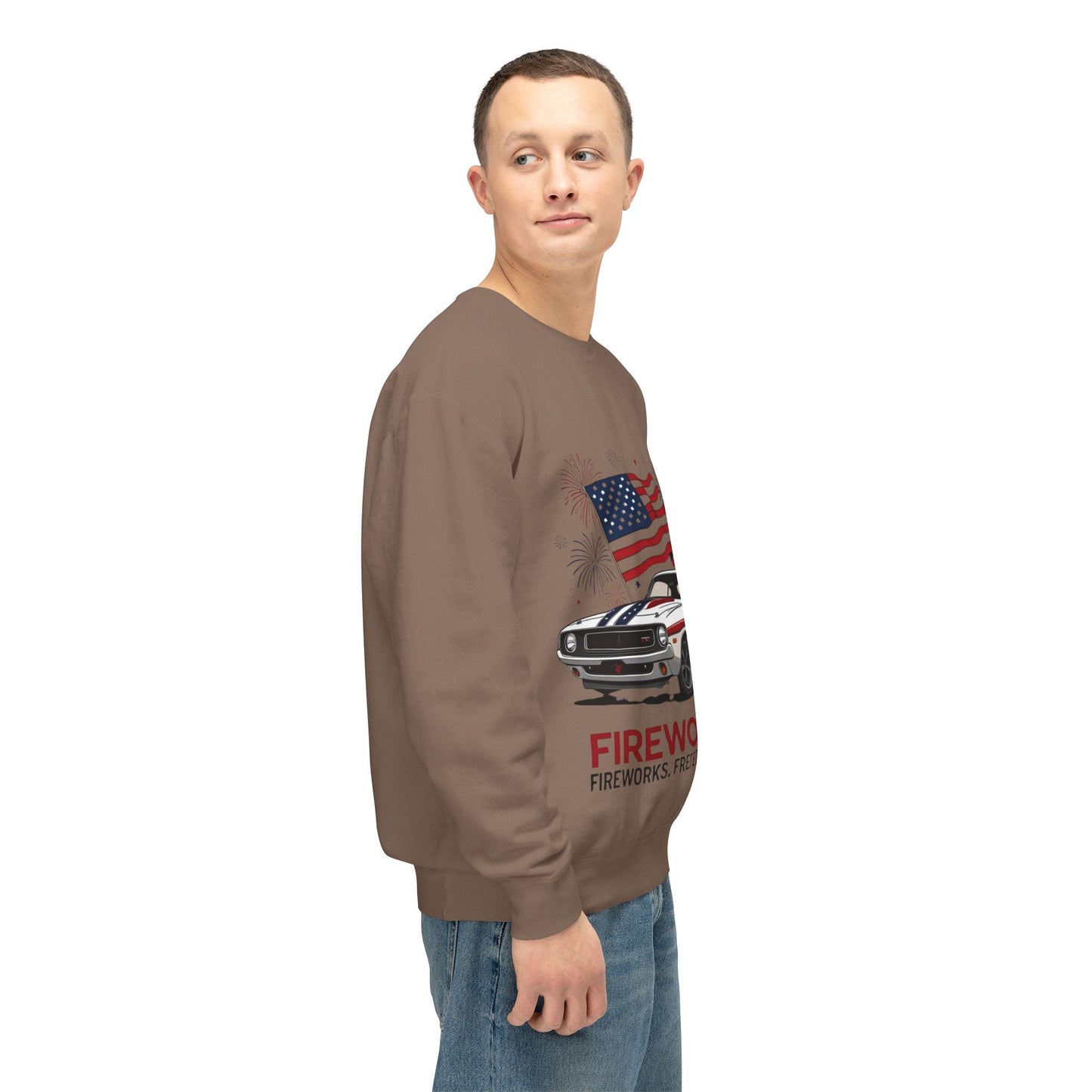 Patriotic Car Sweatshirt | Freedom Apparel