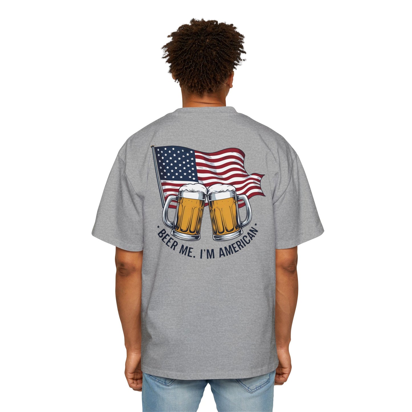 American Beer Lover's Tee | Men's Oversized Shirt