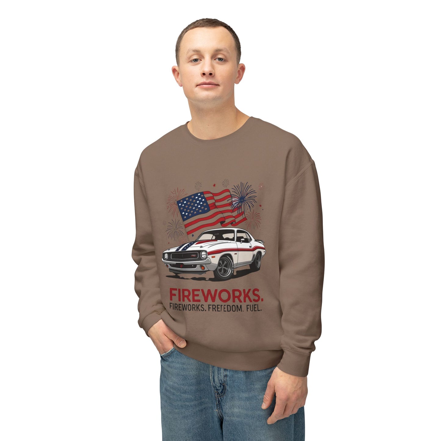 Patriotic Car Sweatshirt | Freedom Apparel