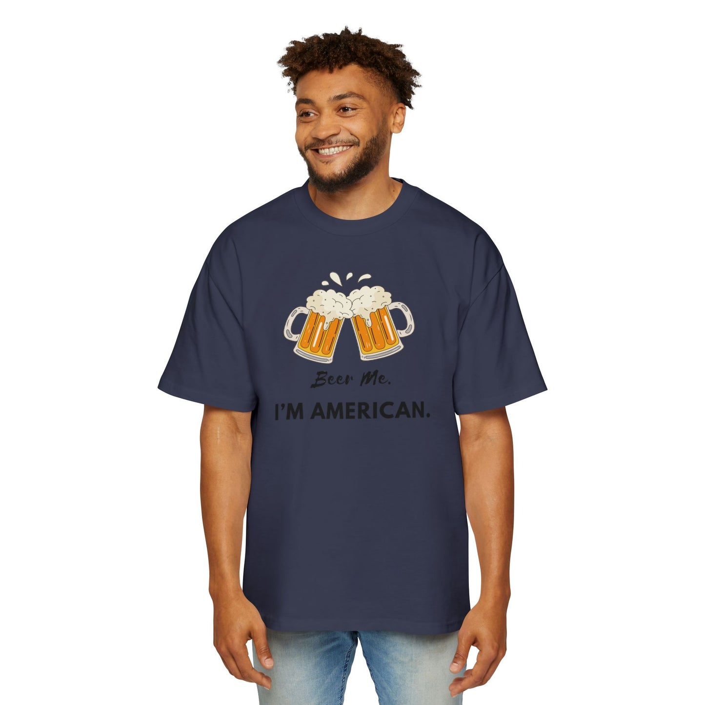 American Beer Lover's Tee | Men's Oversized Shirt