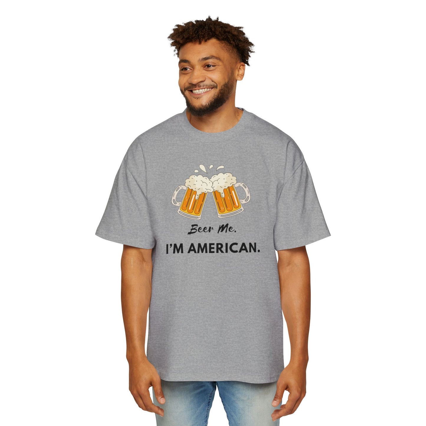 American Beer Lover's Tee | Men's Oversized Shirt