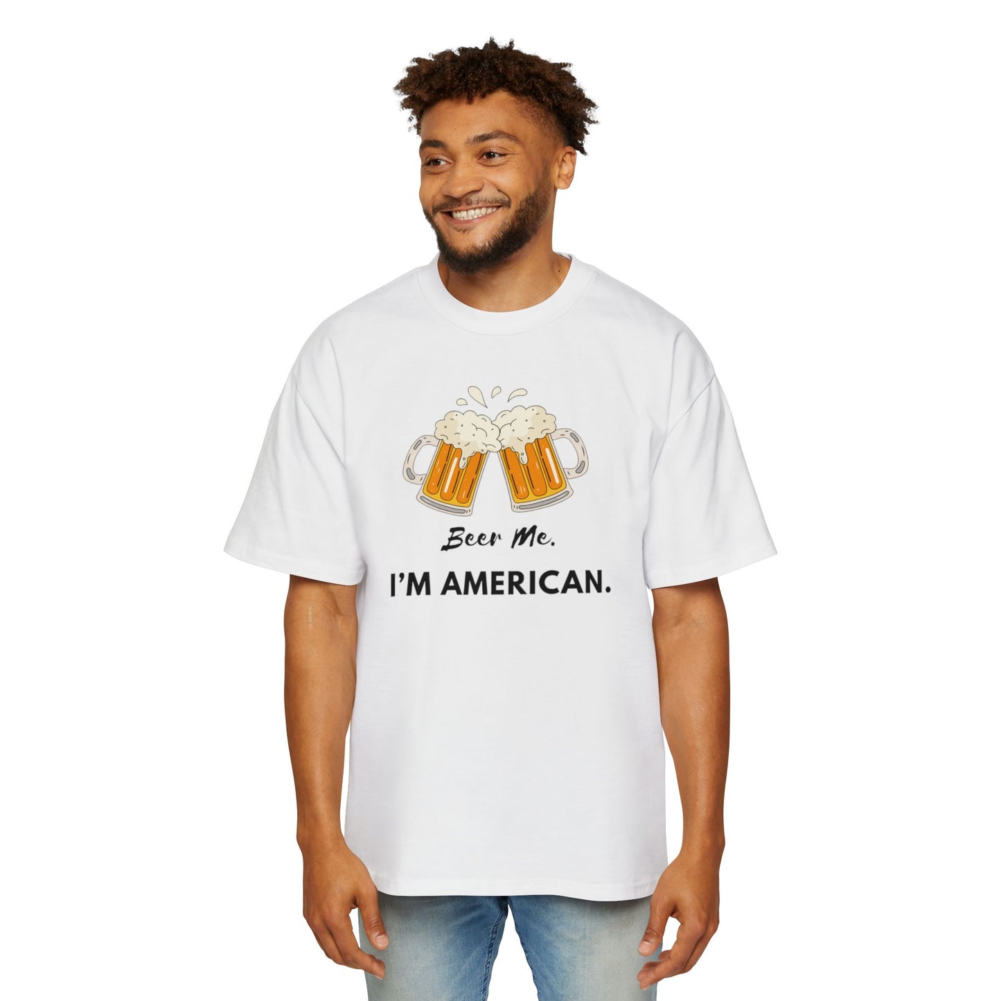 American Beer Lover's Tee | Men's Oversized Shirt
