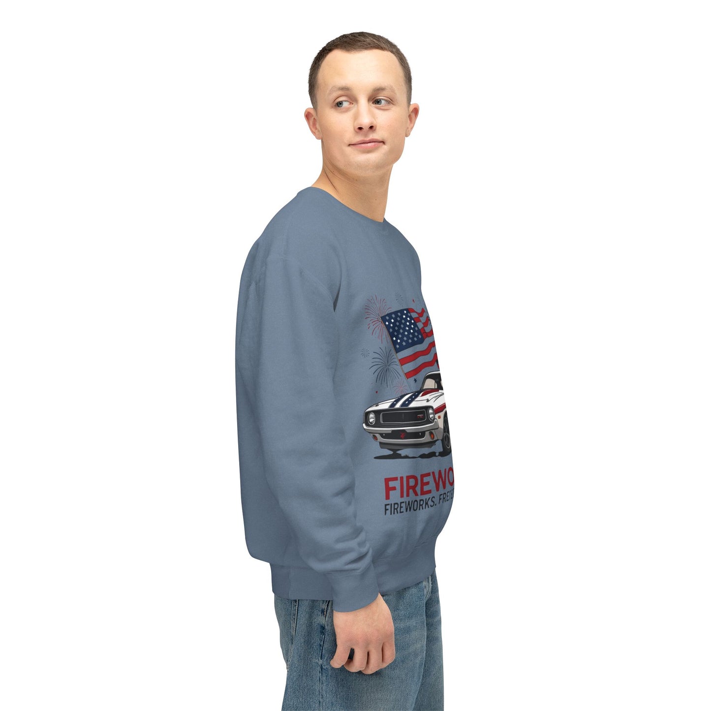 Patriotic Car Sweatshirt | Freedom Apparel