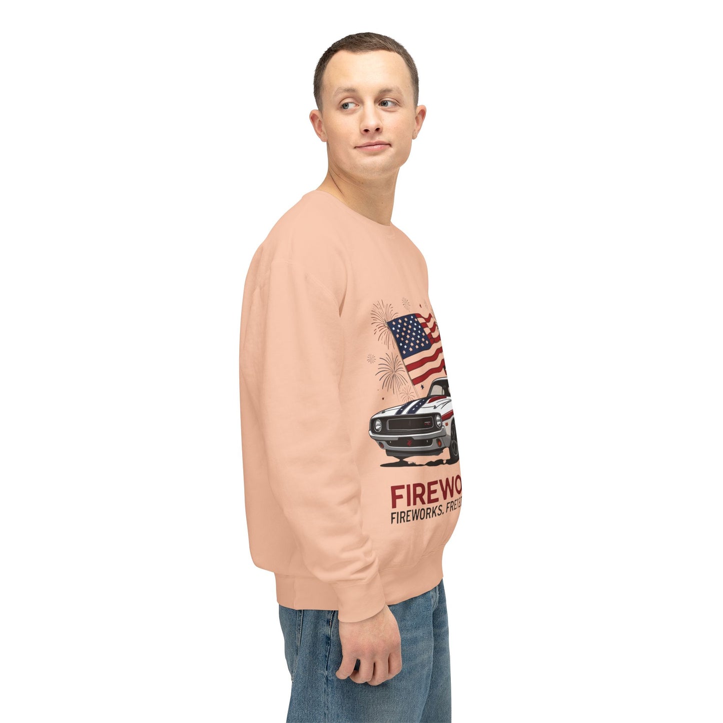 Patriotic Car Sweatshirt | Freedom Apparel